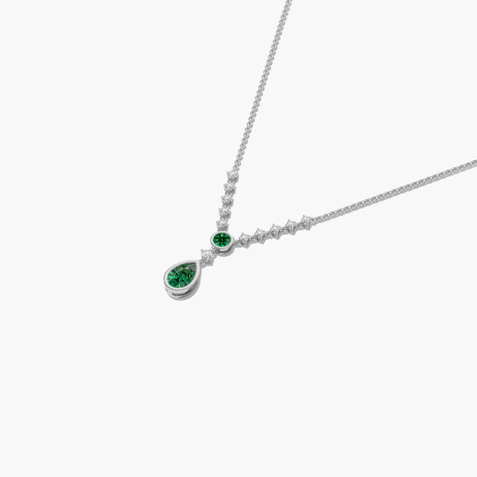 silver diamond necklace