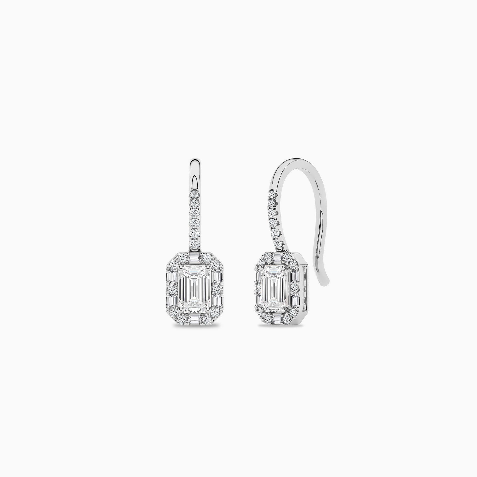 womens diamond hoop earrings
