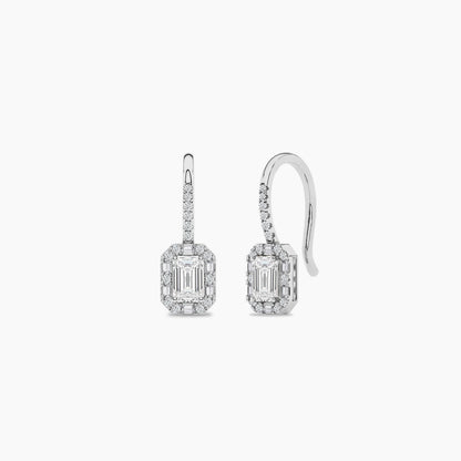 womens diamond hoop earrings