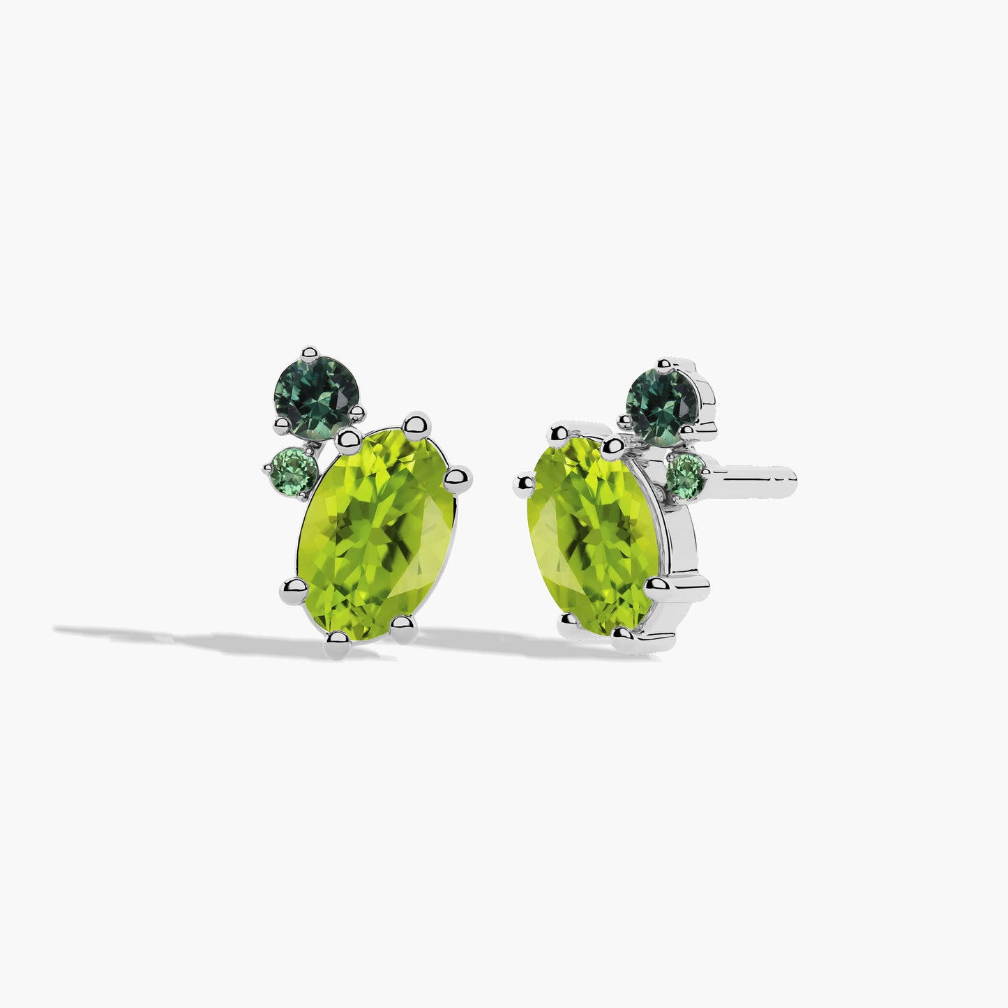 dark green colour earrings
