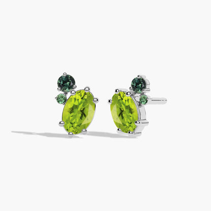 dark green colour earrings