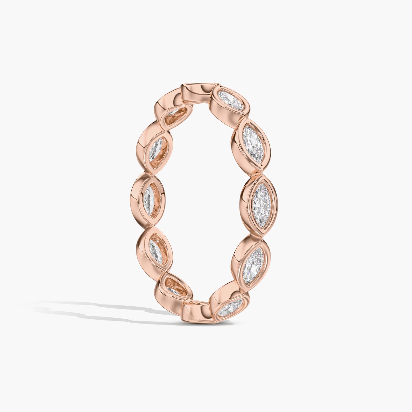 rose golld Sterling silver band