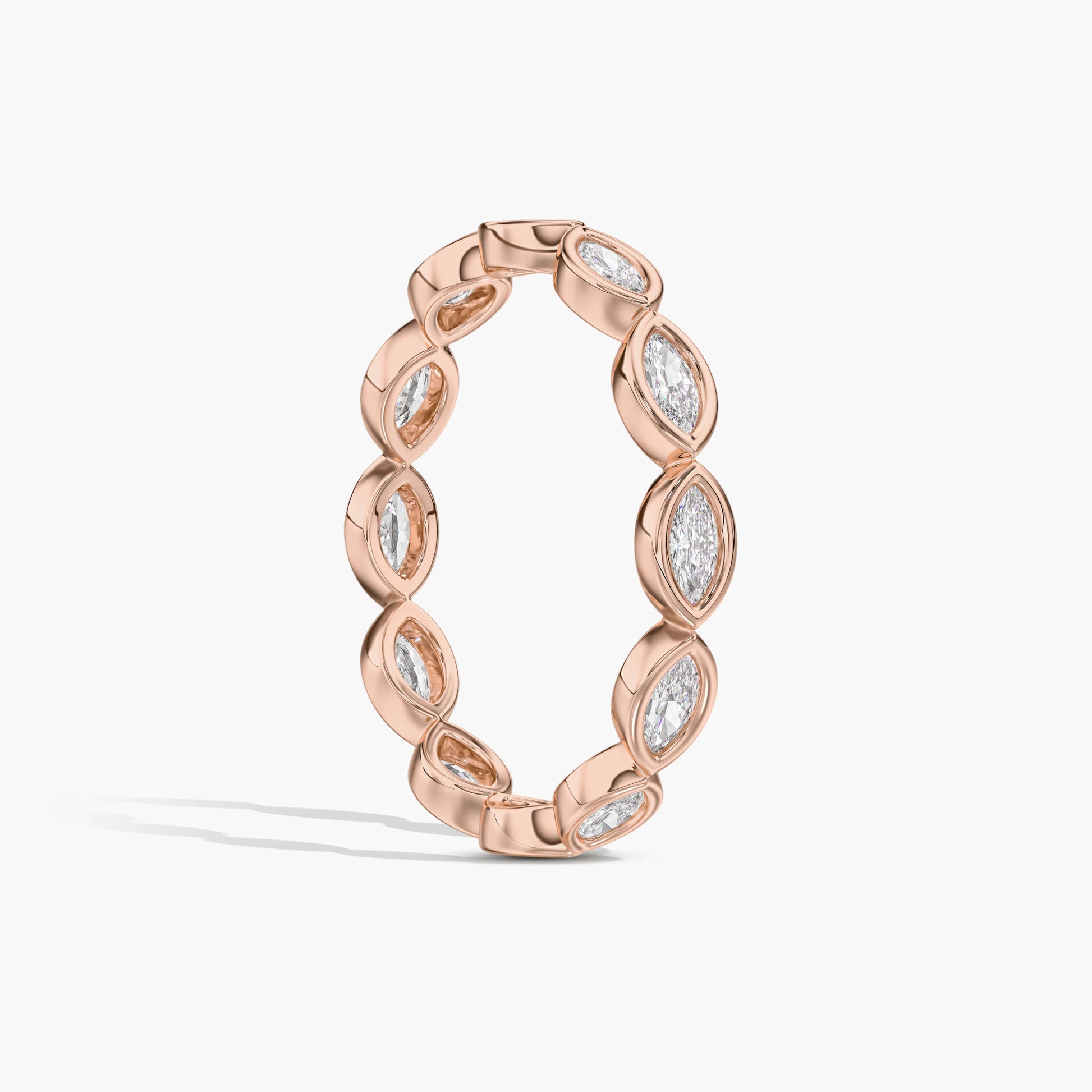 rose golld Sterling silver band
