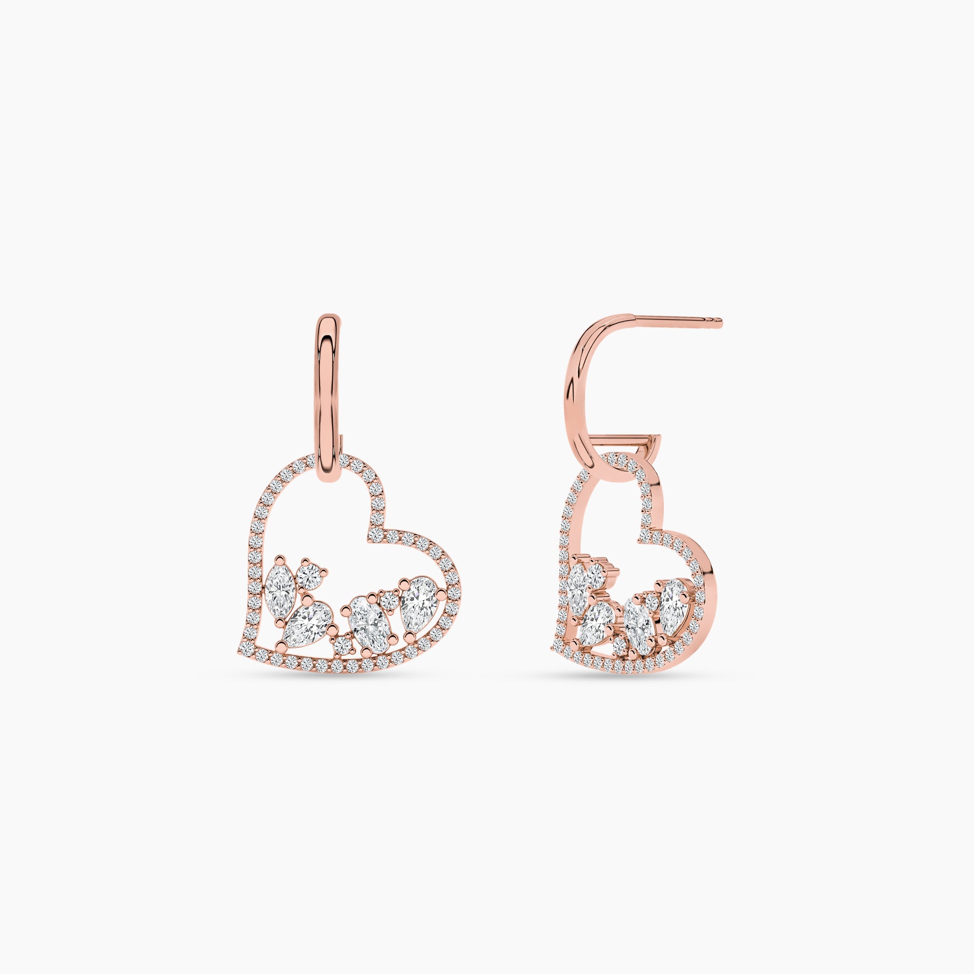 womens silver stud earrings​