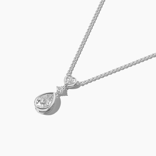 silver diamond necklace