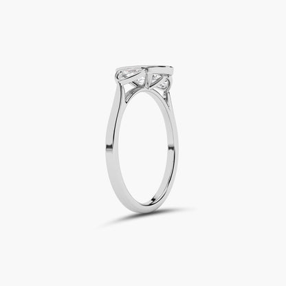 sterling silver diamond ring