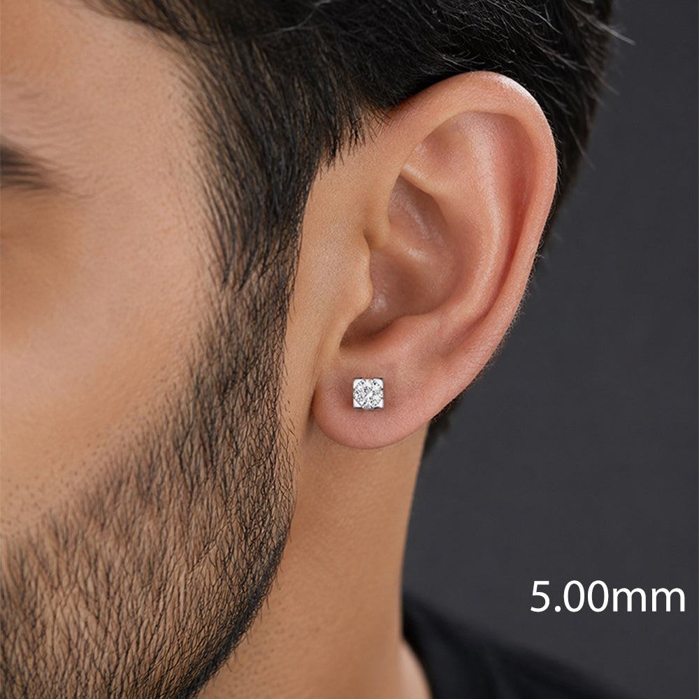 Silver Pristine Stud For Him