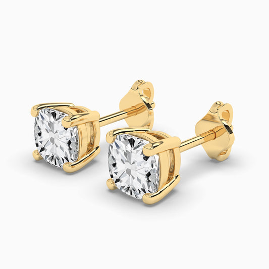 Cushion Diamond Earrings
