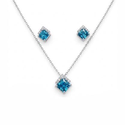 Bluediamond pendant earrings
