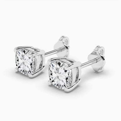 Cushion Diamond Earrings