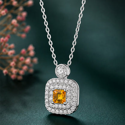 American Diamond Necklace Caratiro