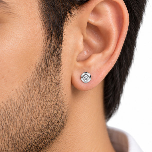925 silver stud for him