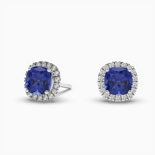 sterling silver diamond earrings