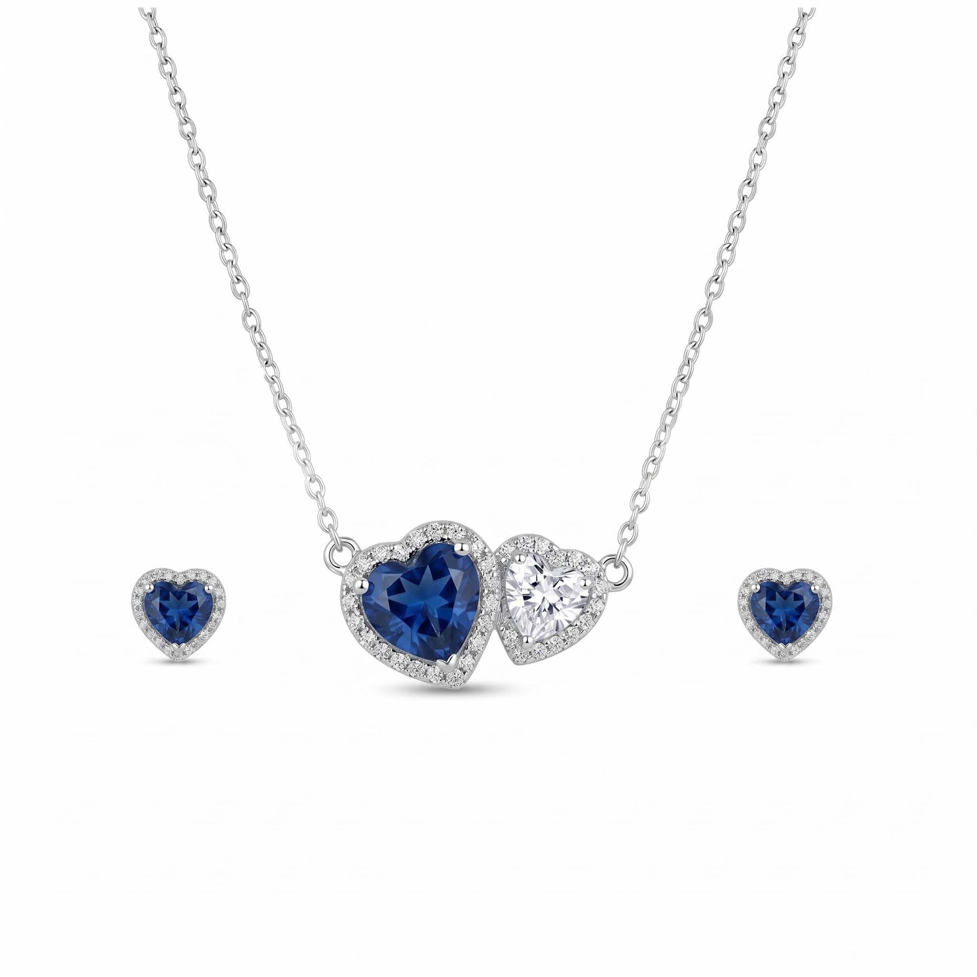 blue diamond necklace for women