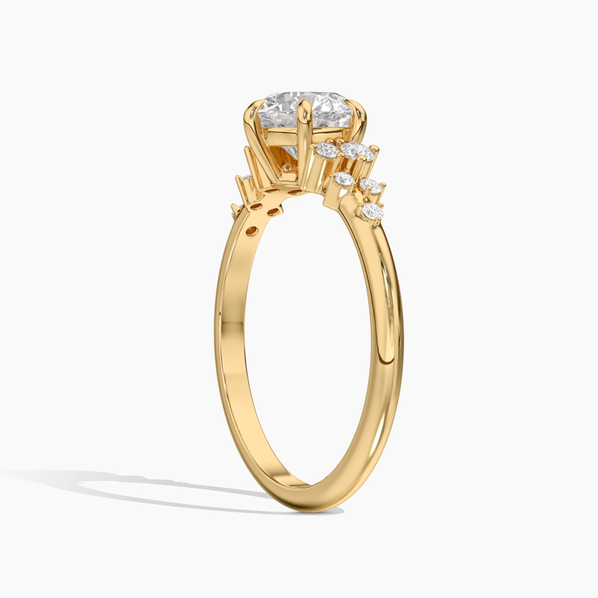 silver diamond rings for women