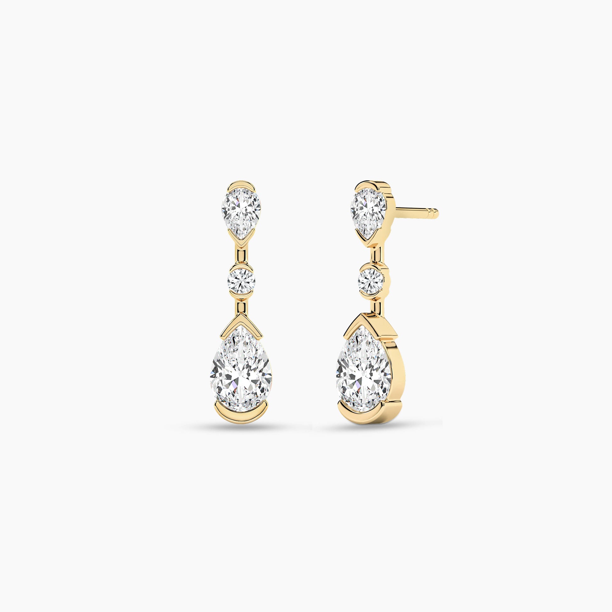 drop earrings gold