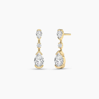 drop earrings gold
