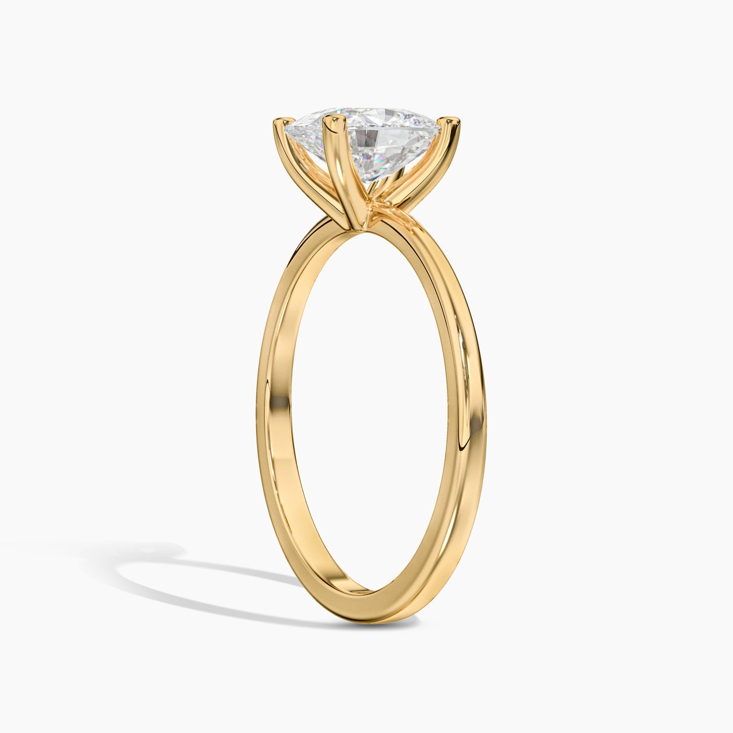 Solitaire Diamond Silver Rings for Girls