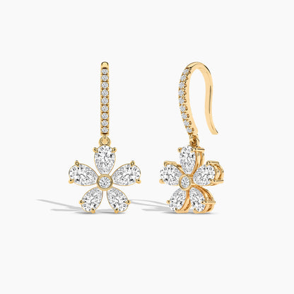 Silver drop earrings