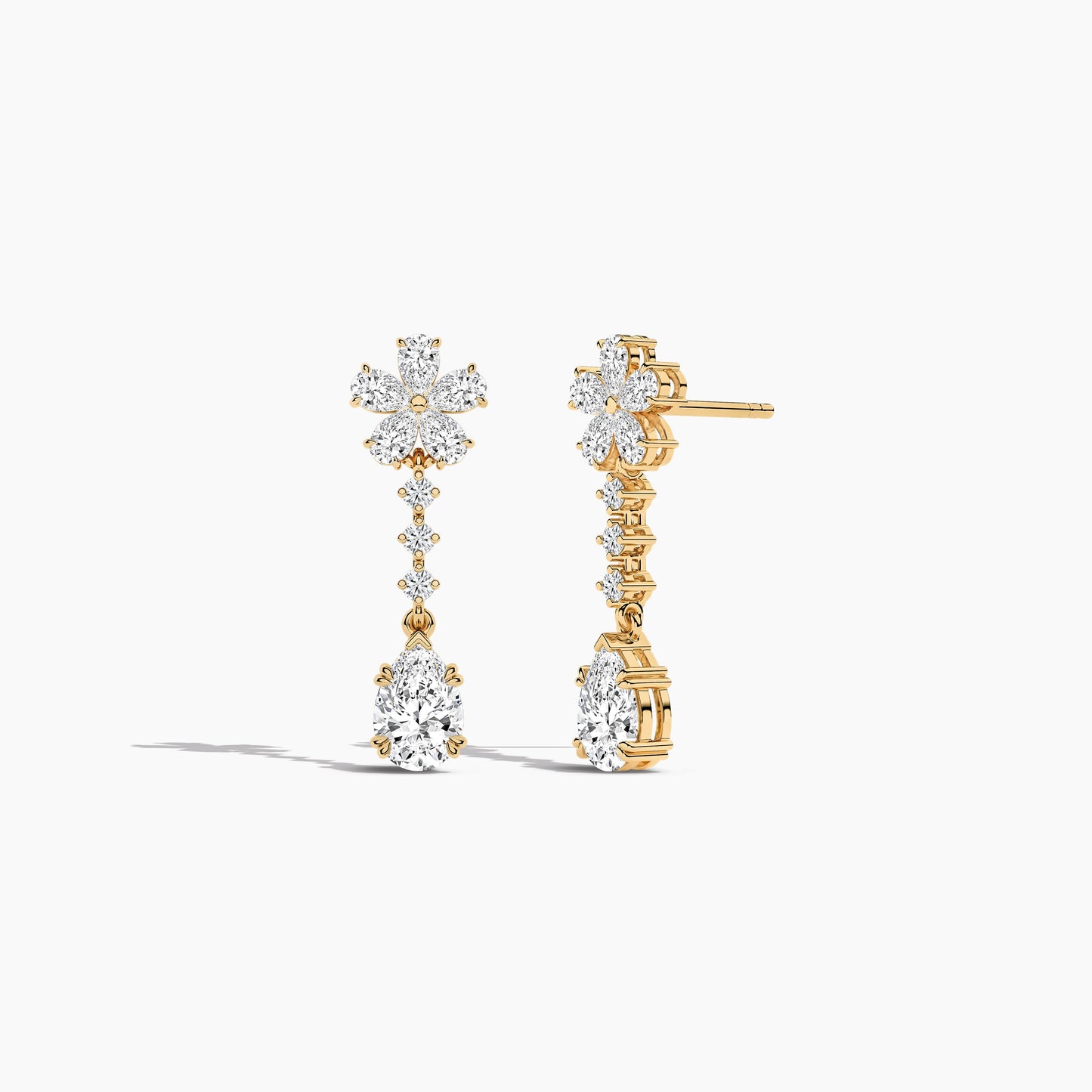 silver drop earrings