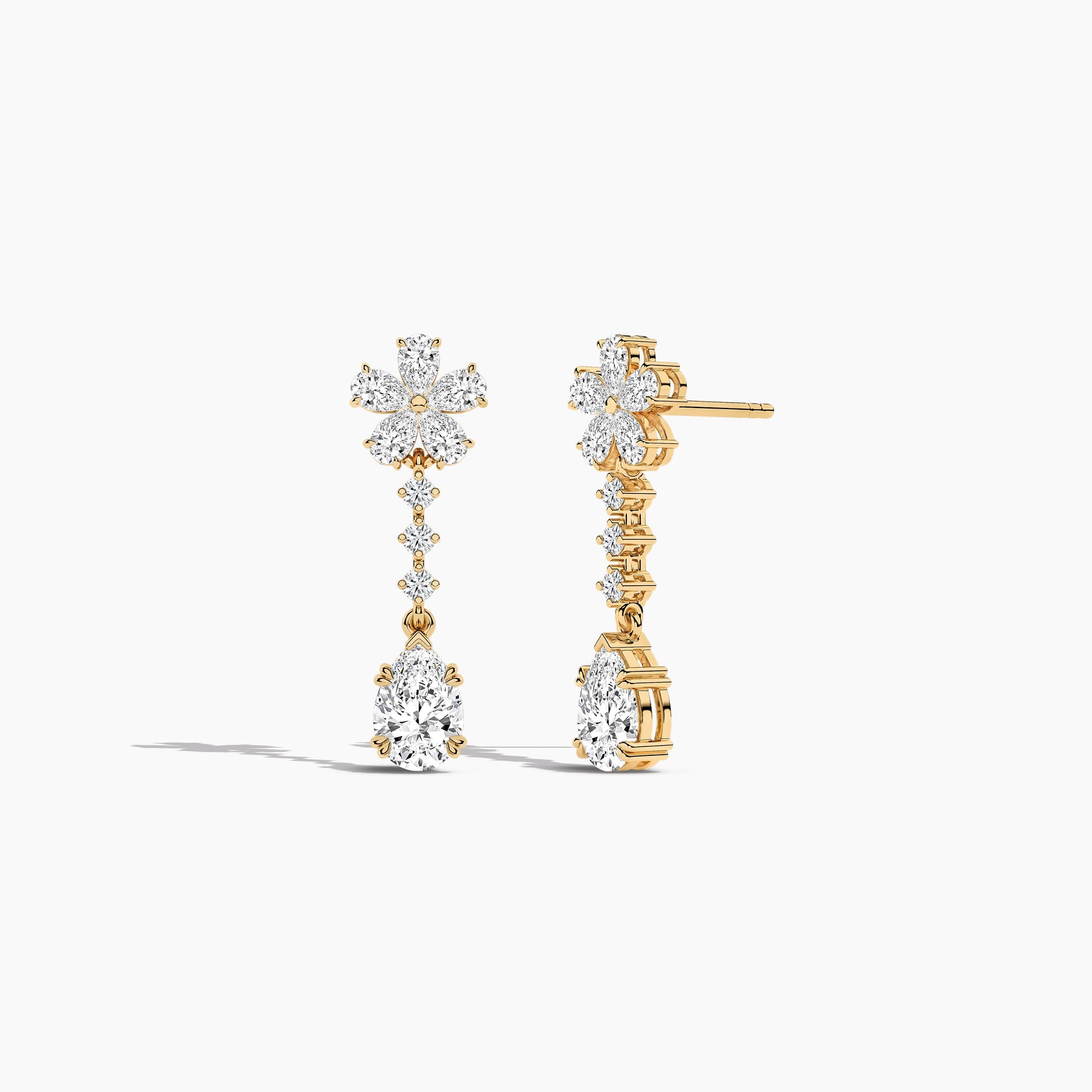 silver drop earrings