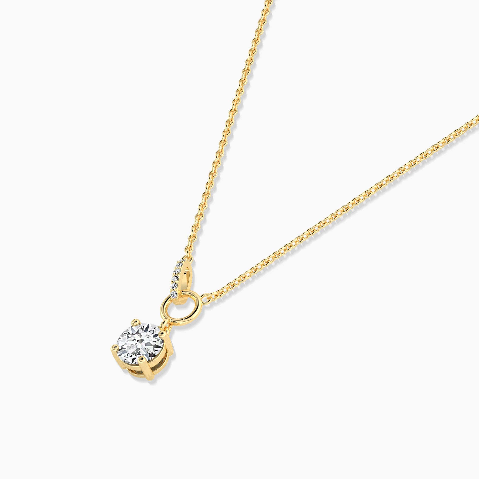 Round Moissanite Necklace