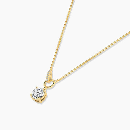 Round Moissanite Necklace