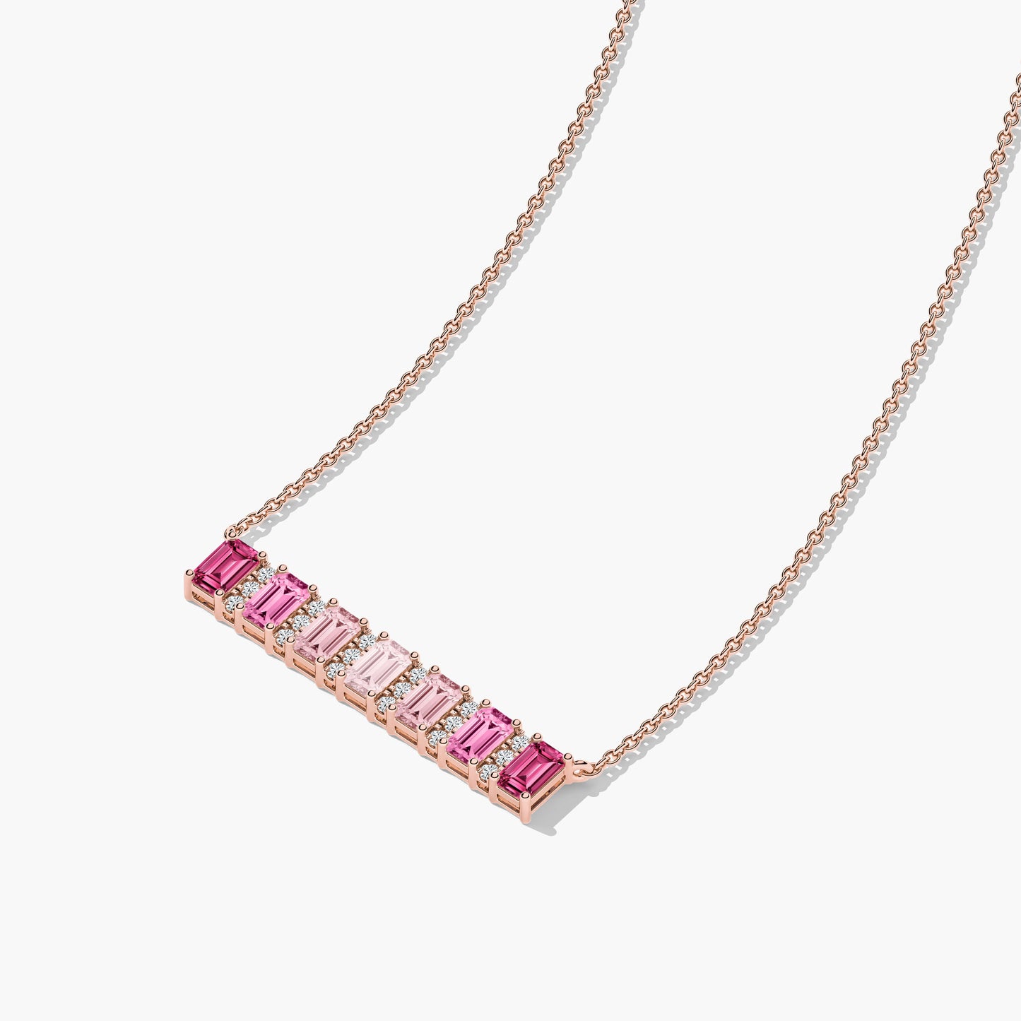 white and pink necklace