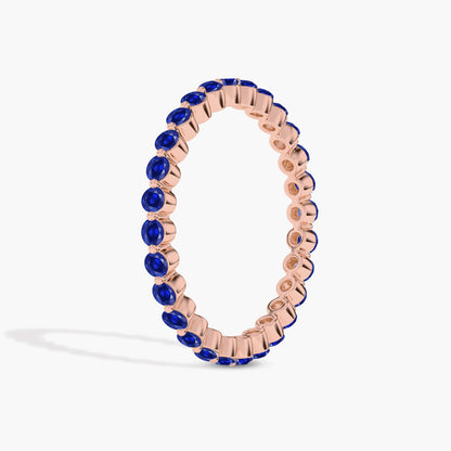 rose gold plated blue diamond ring 