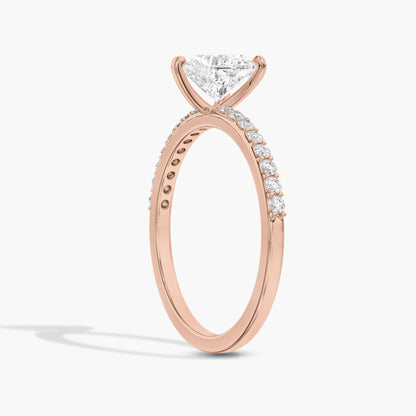 silver solitaire ring​