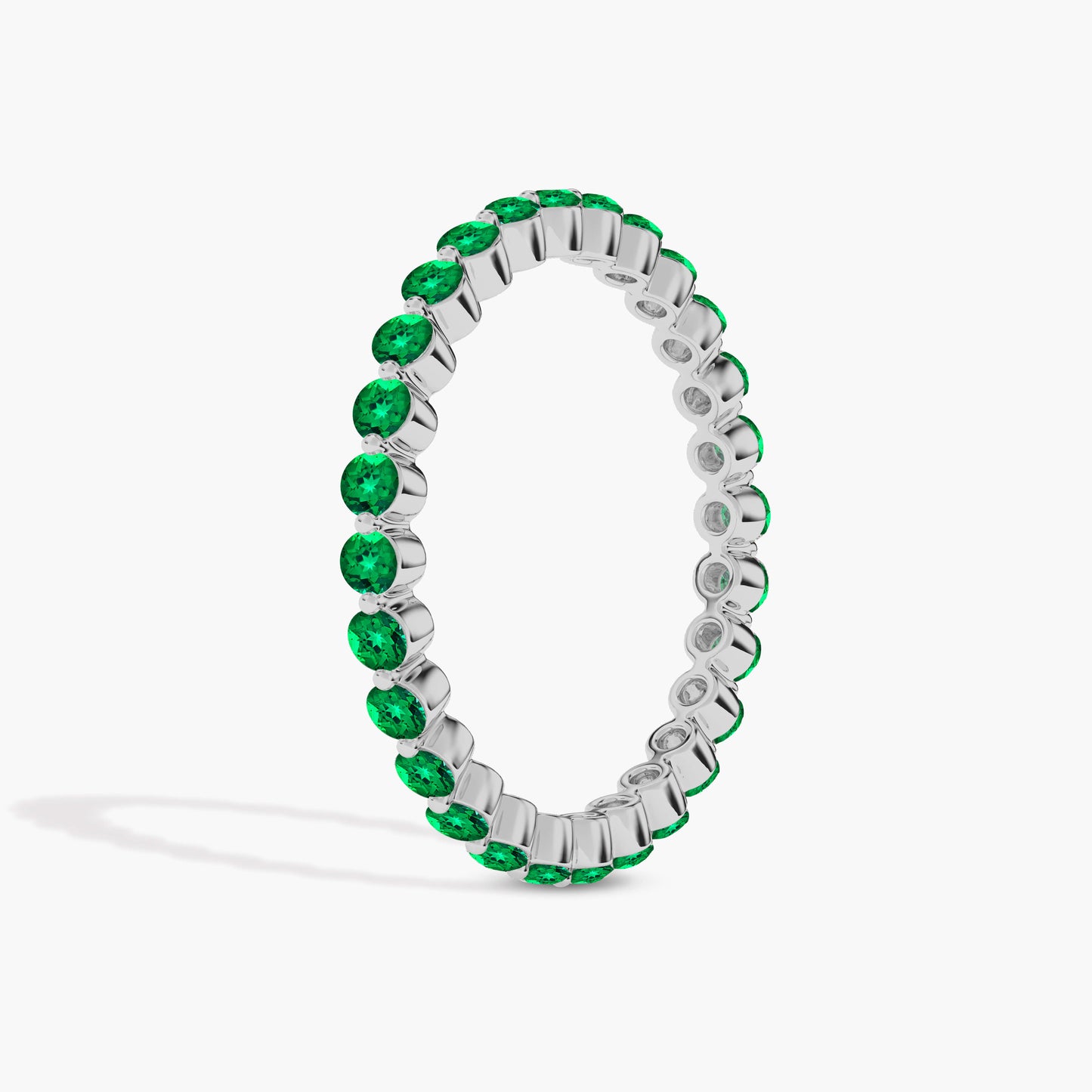 panna stone in silver ring