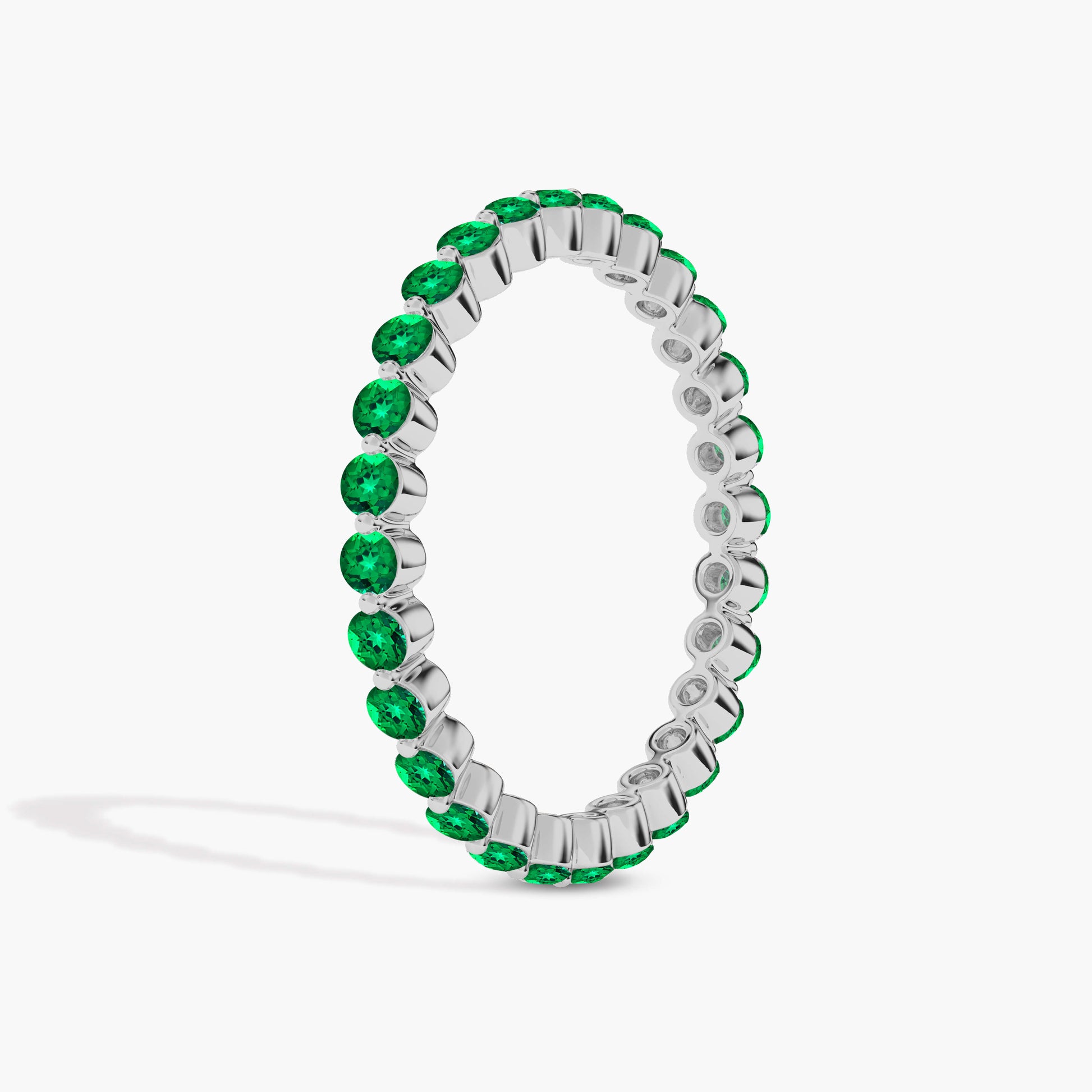 panna stone in silver ring