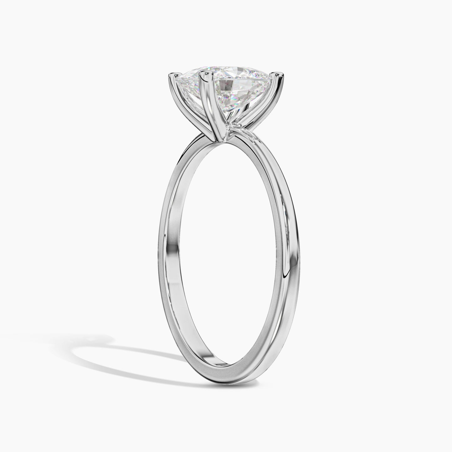 Solitaire Diamond Silver Rings for Girls