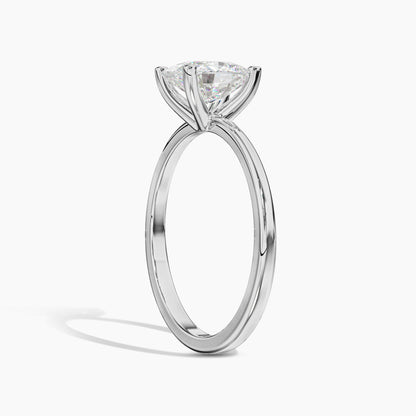 Solitaire Diamond Silver Rings for Girls