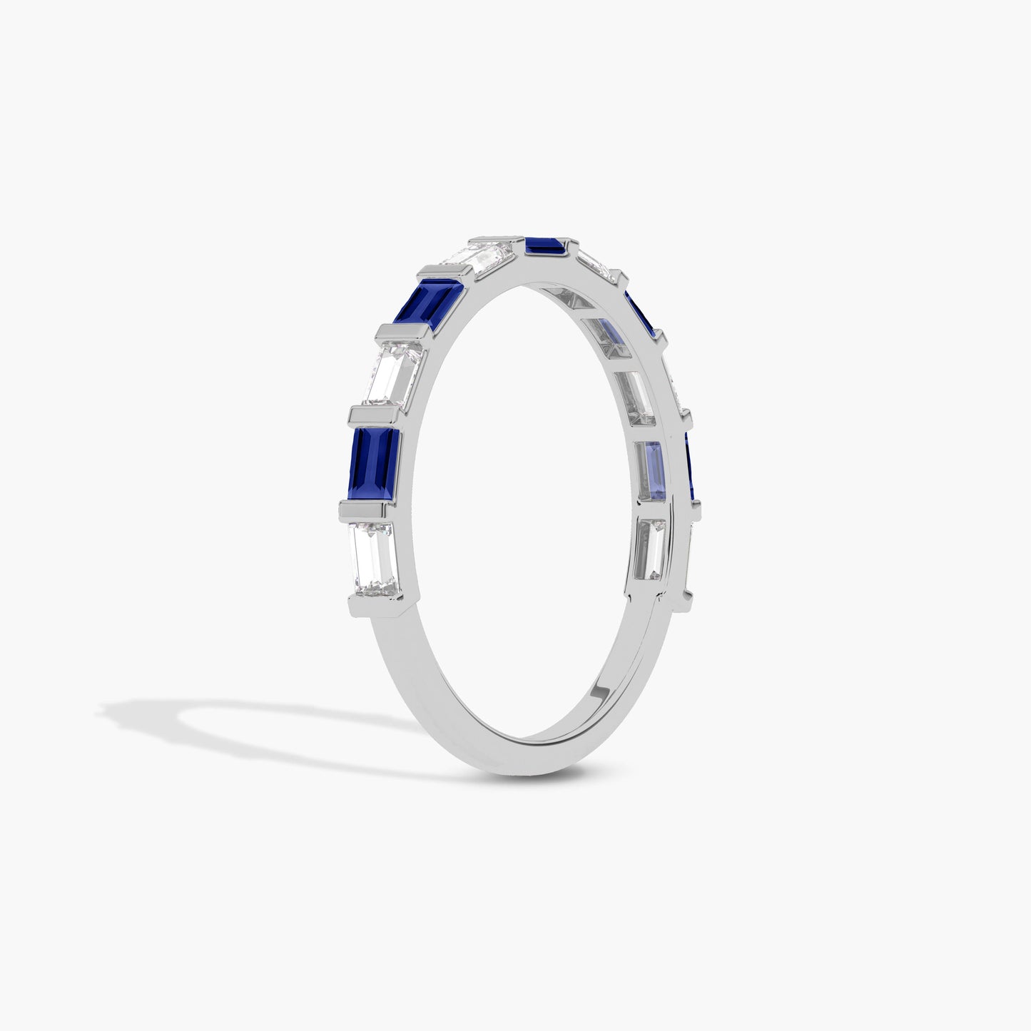 Baguette diamond band