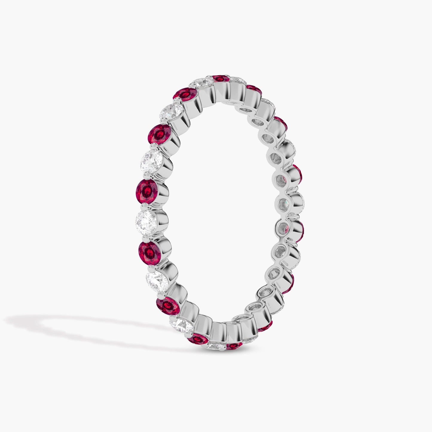 silver diamond wedding bands white gold