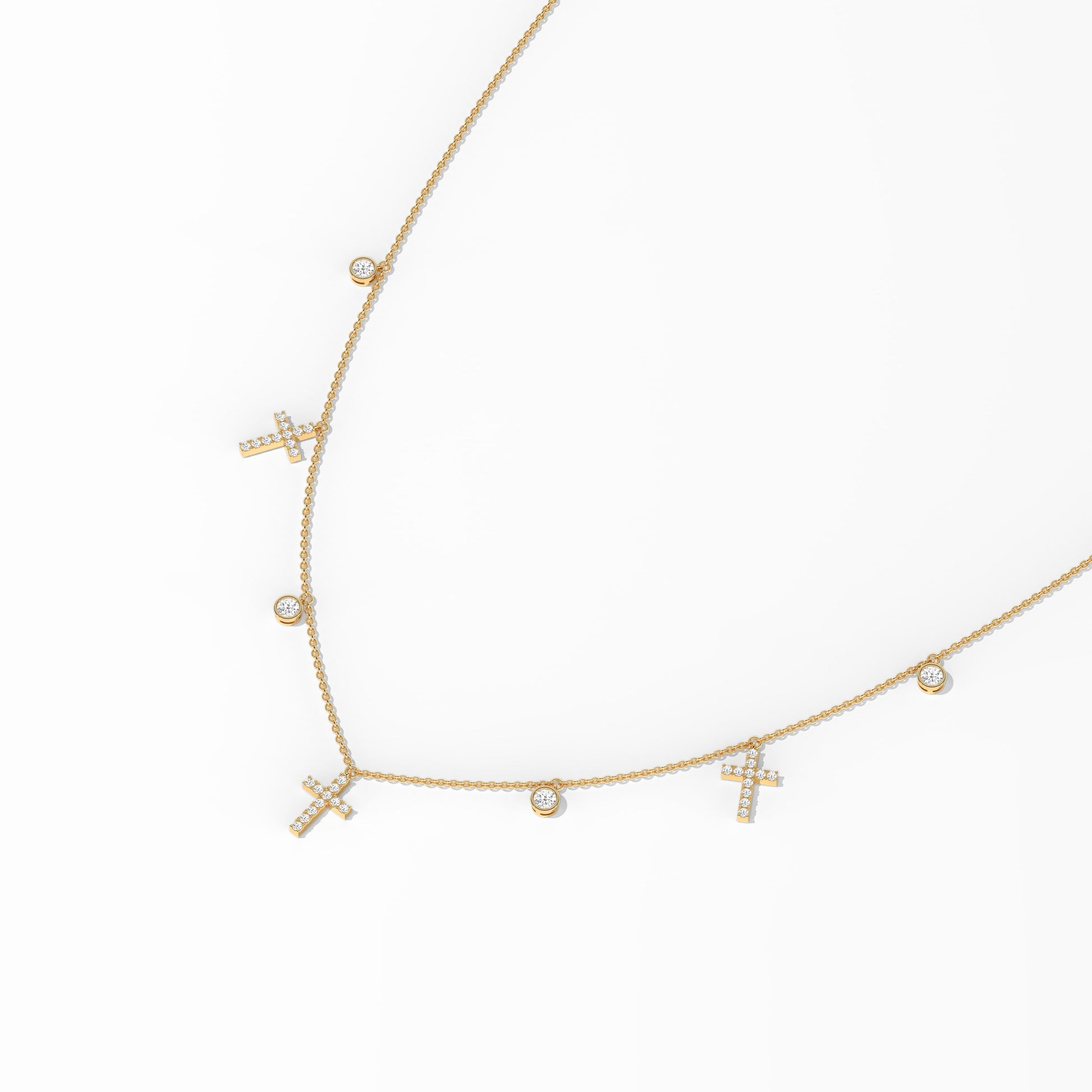 diamond cross pendant​