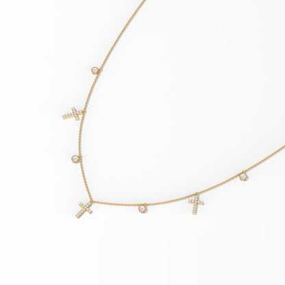 diamond cross pendant​