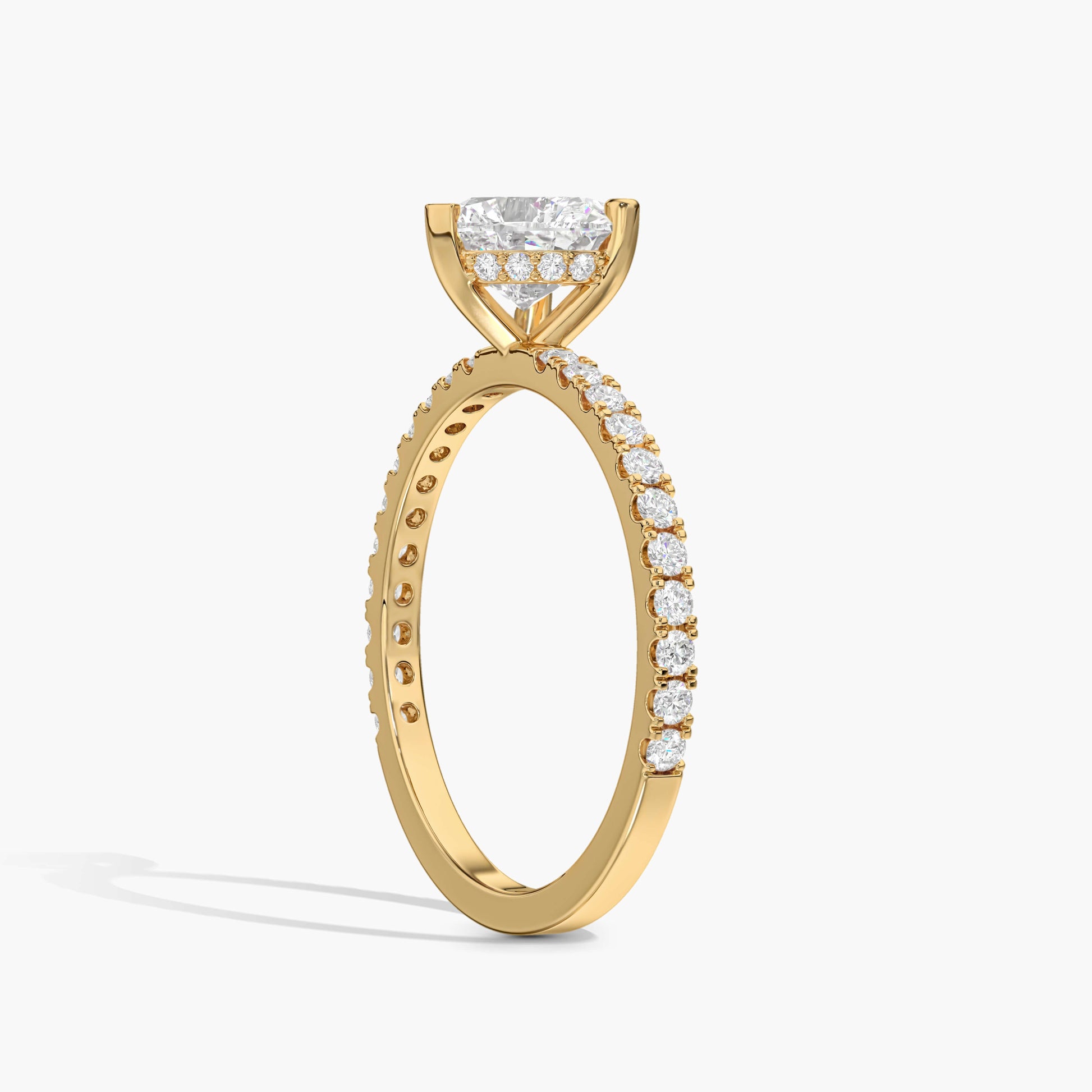 Heart shape engagement ring