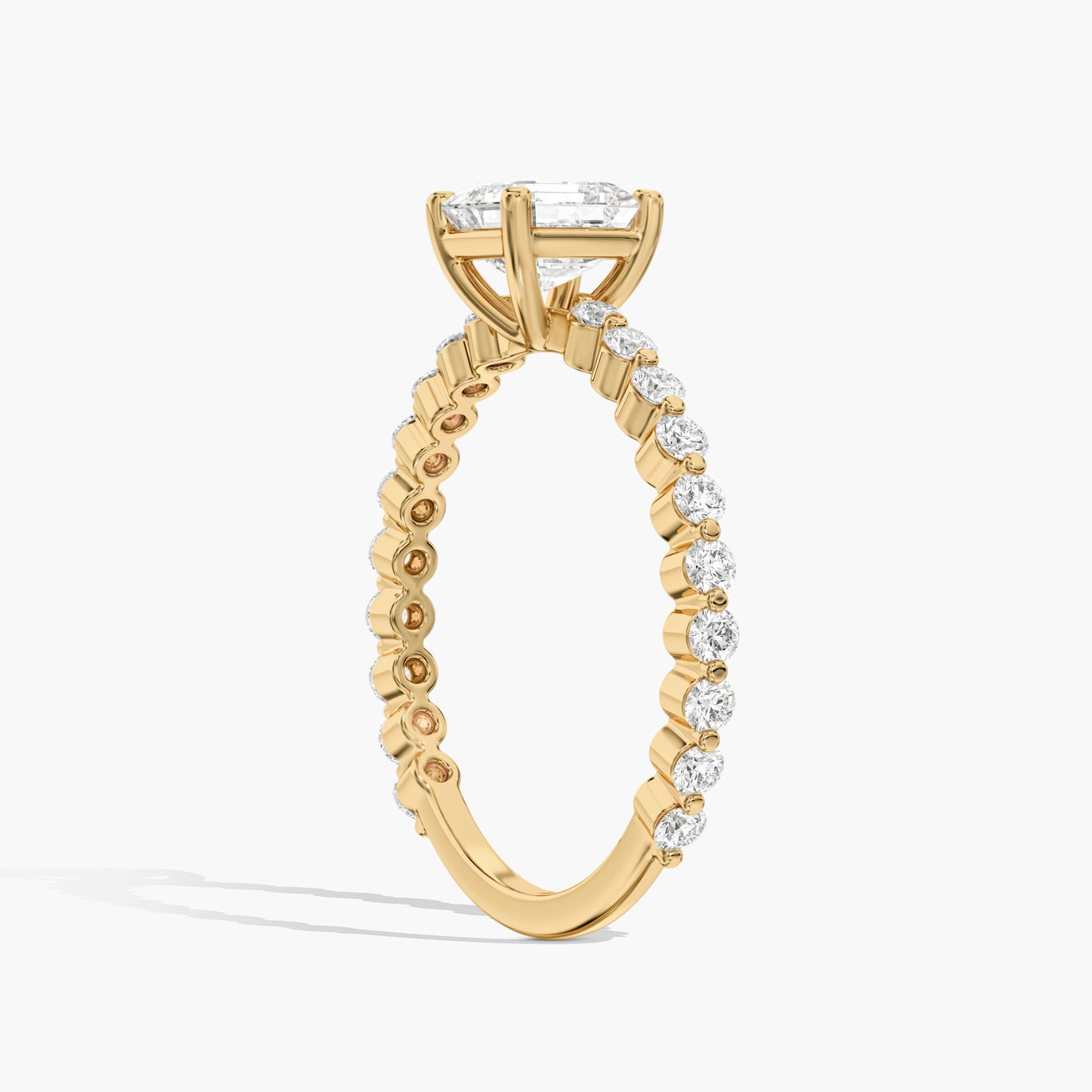 yellow gold plated silver ring