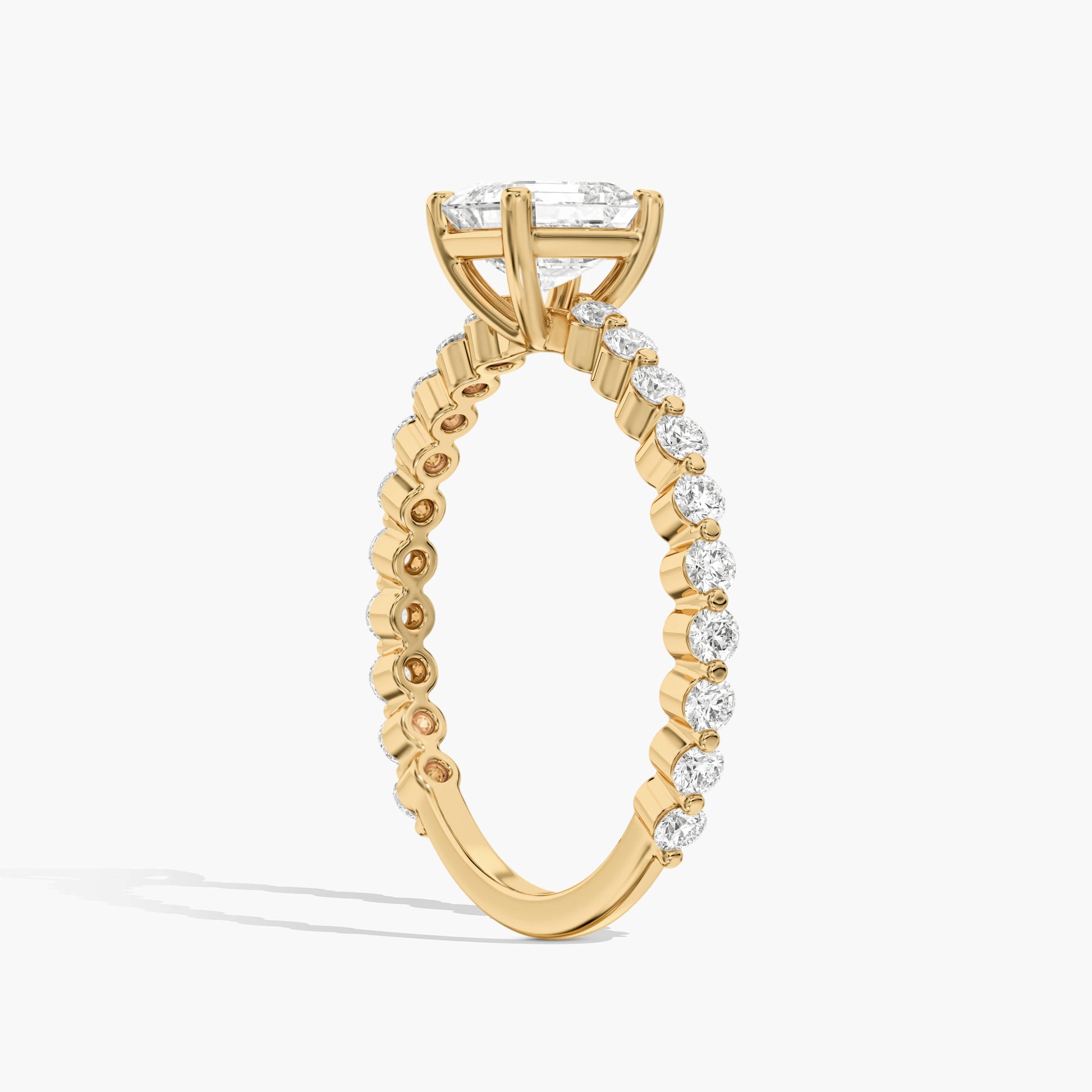 yellow gold plated silver ring