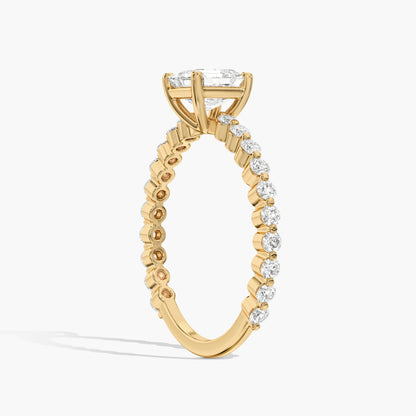 yellow gold plated silver ring