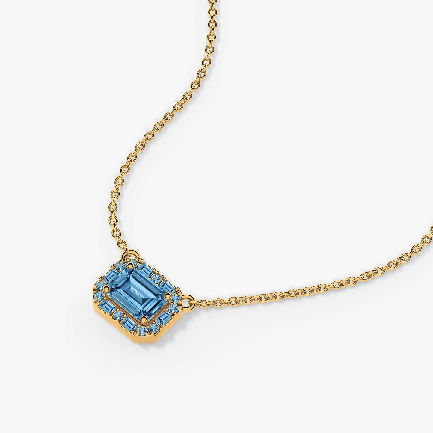 silver pendant blue stone