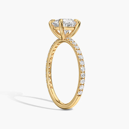 Round diamond solitaire ring