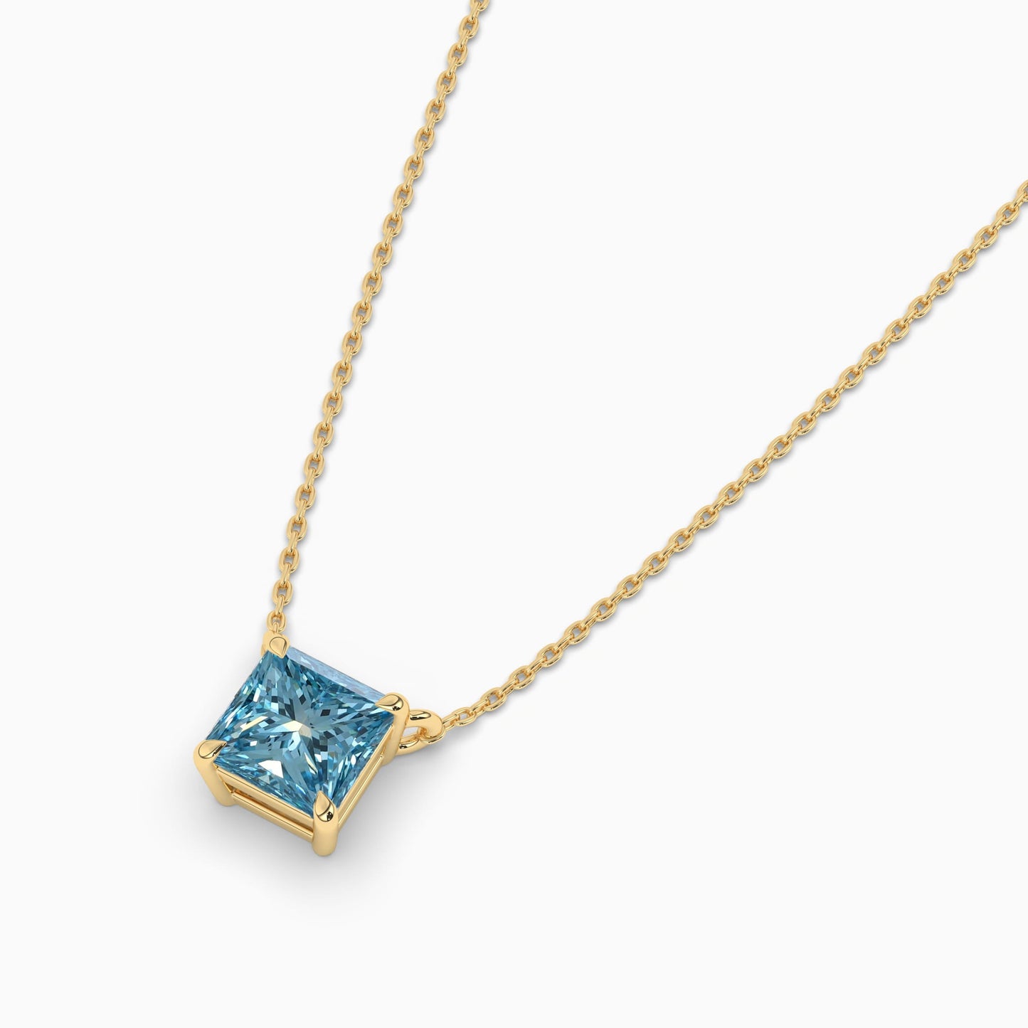 silver diamond necklace yellow plated