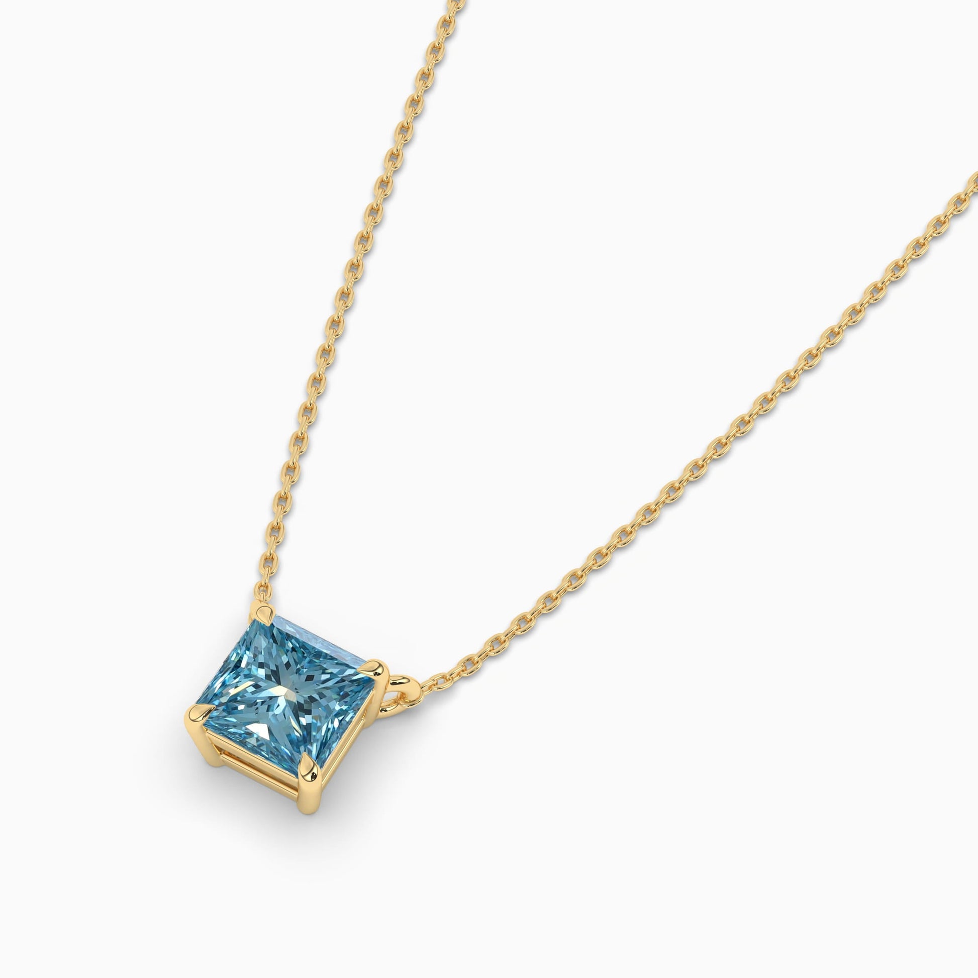 silver diamond necklace yellow plated