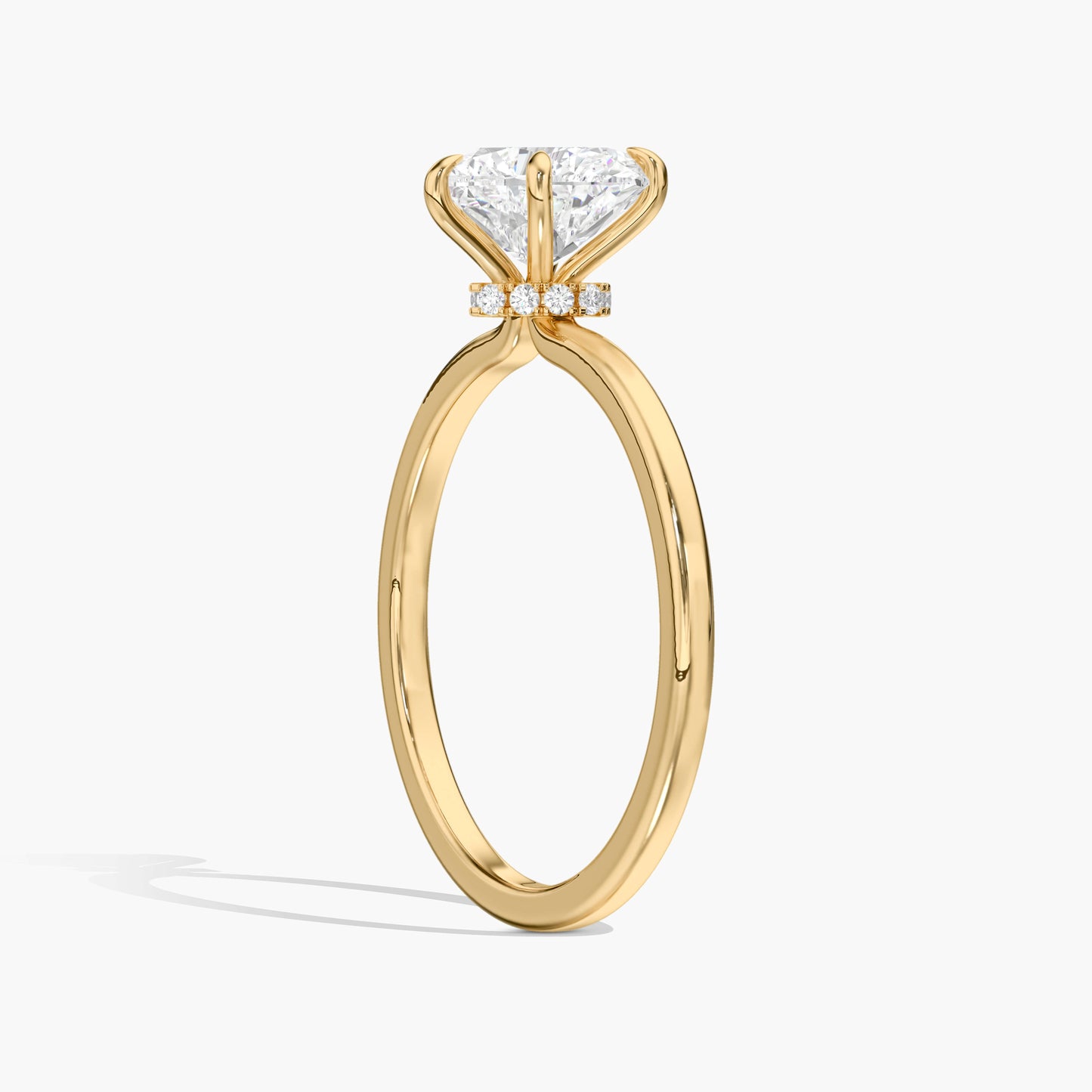 yellow plated diamond engagement ring designs