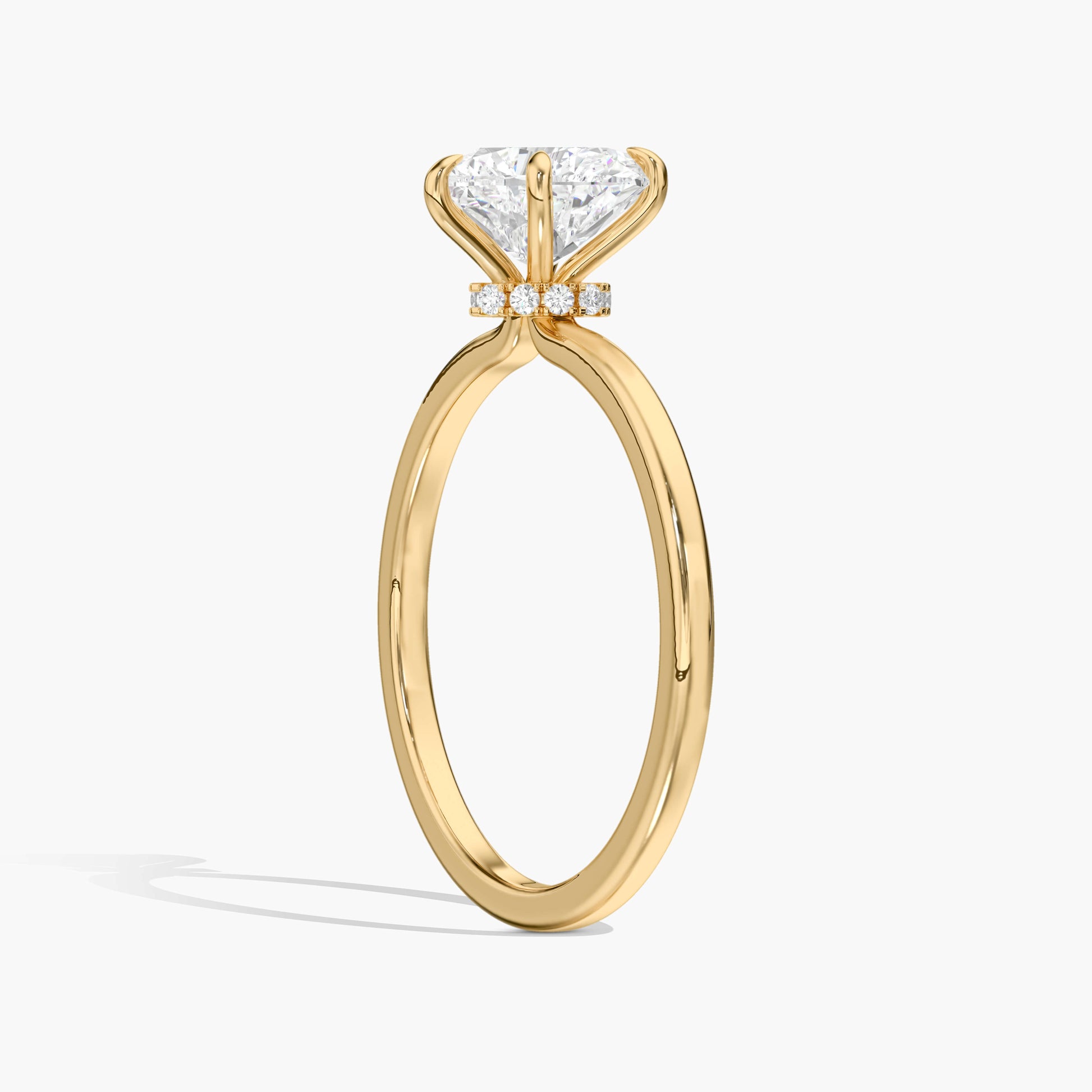 yellow plated diamond engagement ring designs