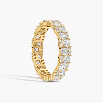 Gold ring with diamond accents on 