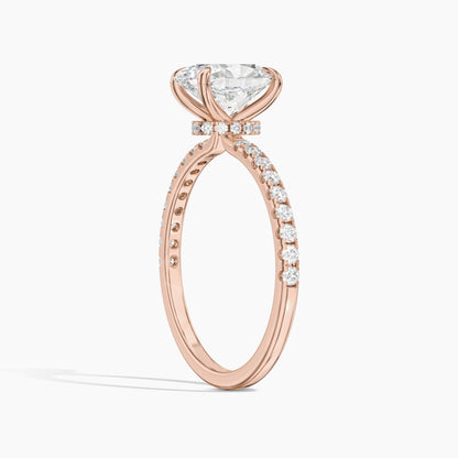 oval solitaire engagement ring
